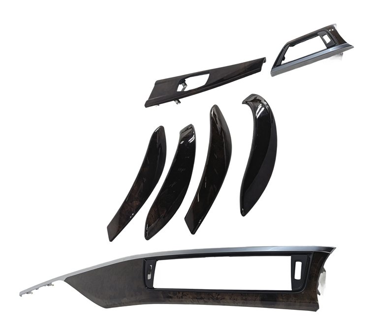 Thumbnail 5: 2014 BMW 328D (F30) INTERIOR DOOR DASH CENTER CONSOLE TRIM SET/7 (Burr Walnut)