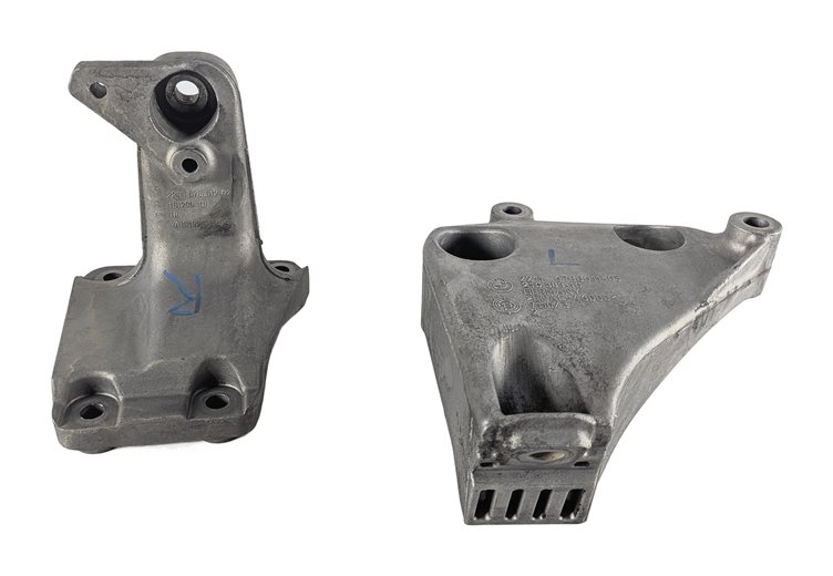 Thumbnail 4: 2014 BMW 328D (F30) 2.0L N47 ENGINE LEFT/RIGHT MOTOR MOUNT SUPPORT BRACKET SET/2