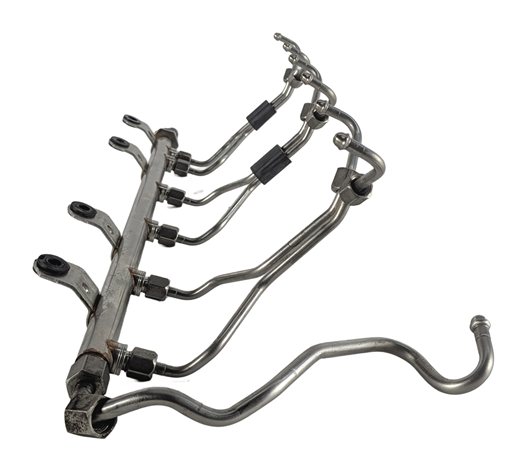 Thumbnail 5: 12-19 BMW 535i 640i F06 F10 3.0L N55 ENGINE FUEL RAIL w/ LINES PRESSURE SENSOR