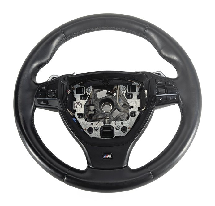 Thumbnail 4: 13-14 BMW 5 SERIES M5 (F10) M SPORT STEERING WHEEL w/PADDLES (Black)