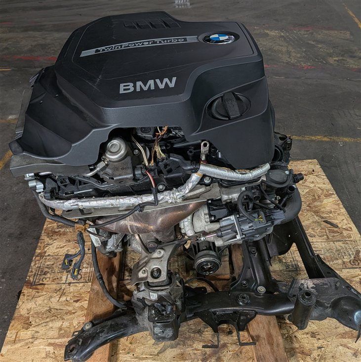 Thumbnail 5: 13-16 BMW 328i 328iGT 428i F30 F32 F34 AWD 2.0L N26 TURBO ENGINE ASSEMBLY (98k)