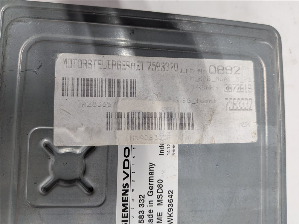 Thumbnail 9: 2007-2008 BMW 135I 335I 535I E82 E90 E60 3.0L N54 MSD80 DME ECU ENGINE COMPUTER