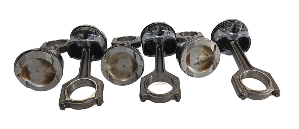 Thumbnail 2: 07-10 BMW 135i 335i 535i X6 Z4 E87 E60 E71 E89 3.0L N54 TURBO PISTON & ROD SET/6